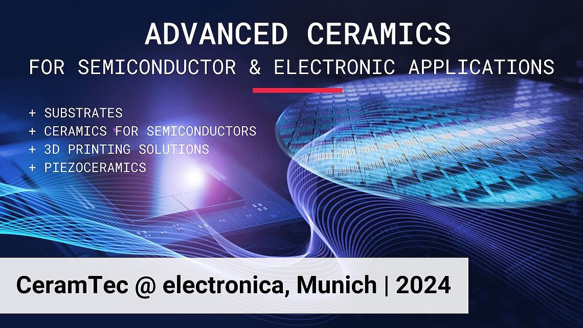 CeramTec Flyer für die electronica 2024