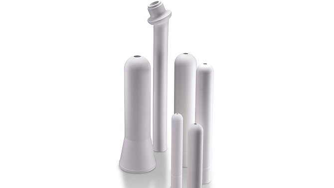 White Aluminum Titanate Tubes