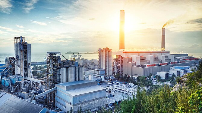 Chemical Industry Sundown Germany