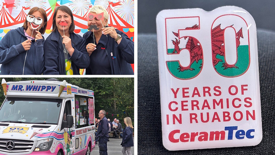 Eindrücke von der 50-Jahr-Feier der Firma CeramTec in Ruabon, Wales