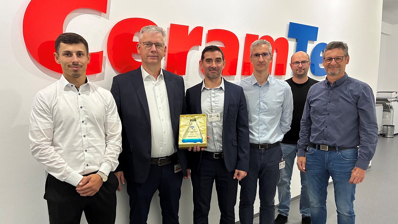 CeramTec erhielt den Visahy-Lieferantenpreis für seine Lieferleistung und sein technologisches Know-how.