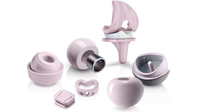 Hip balls, cups, surface replacements and other orthopaedic products made from high-performance ceramics