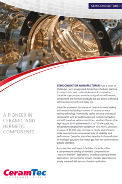 Titelblatt der Broschüre von CeramTec North America für die Energiebranche