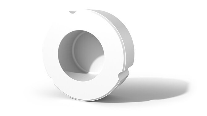 Weiße Drucksensoren-Membran von CeramTec