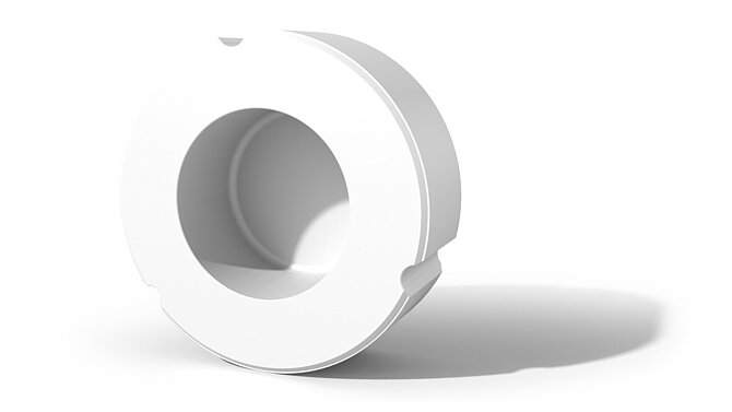 White pressure sensor membrane from CeramTec