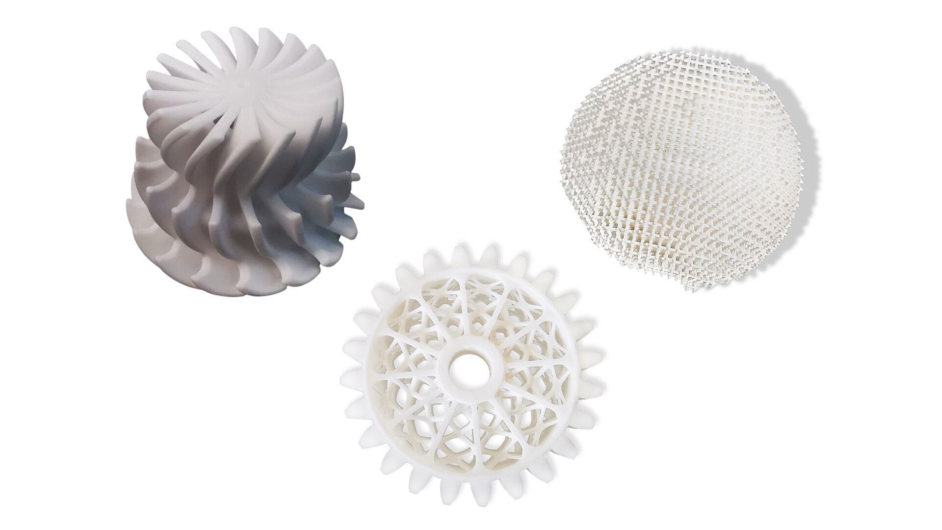Three Al2O3 Alumina Ceramic 3D Printing Products