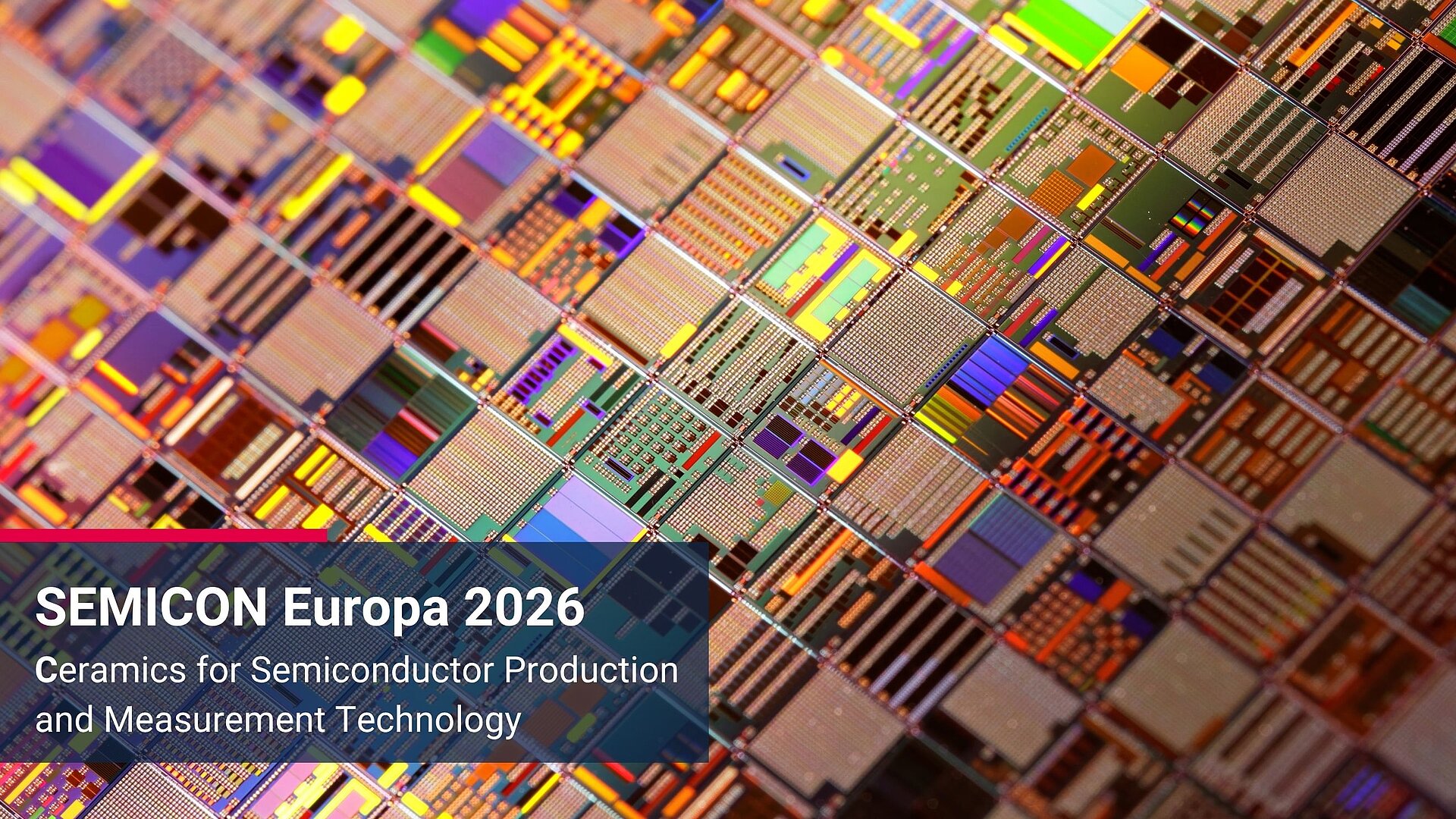 Teaser für den Messeauftritt von CeramTec auf der SEMICON Europa 2026