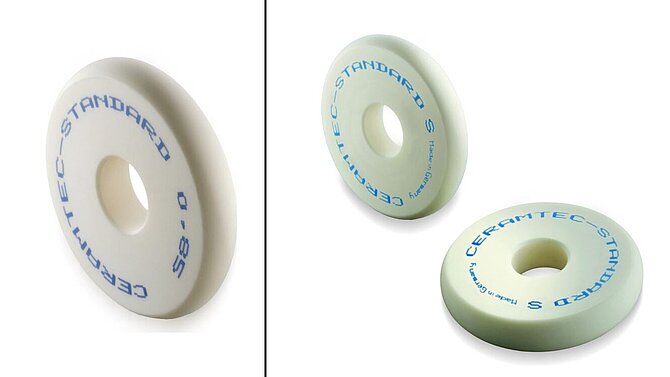 Verschiedene Friktionsscheiben von CeramTec
